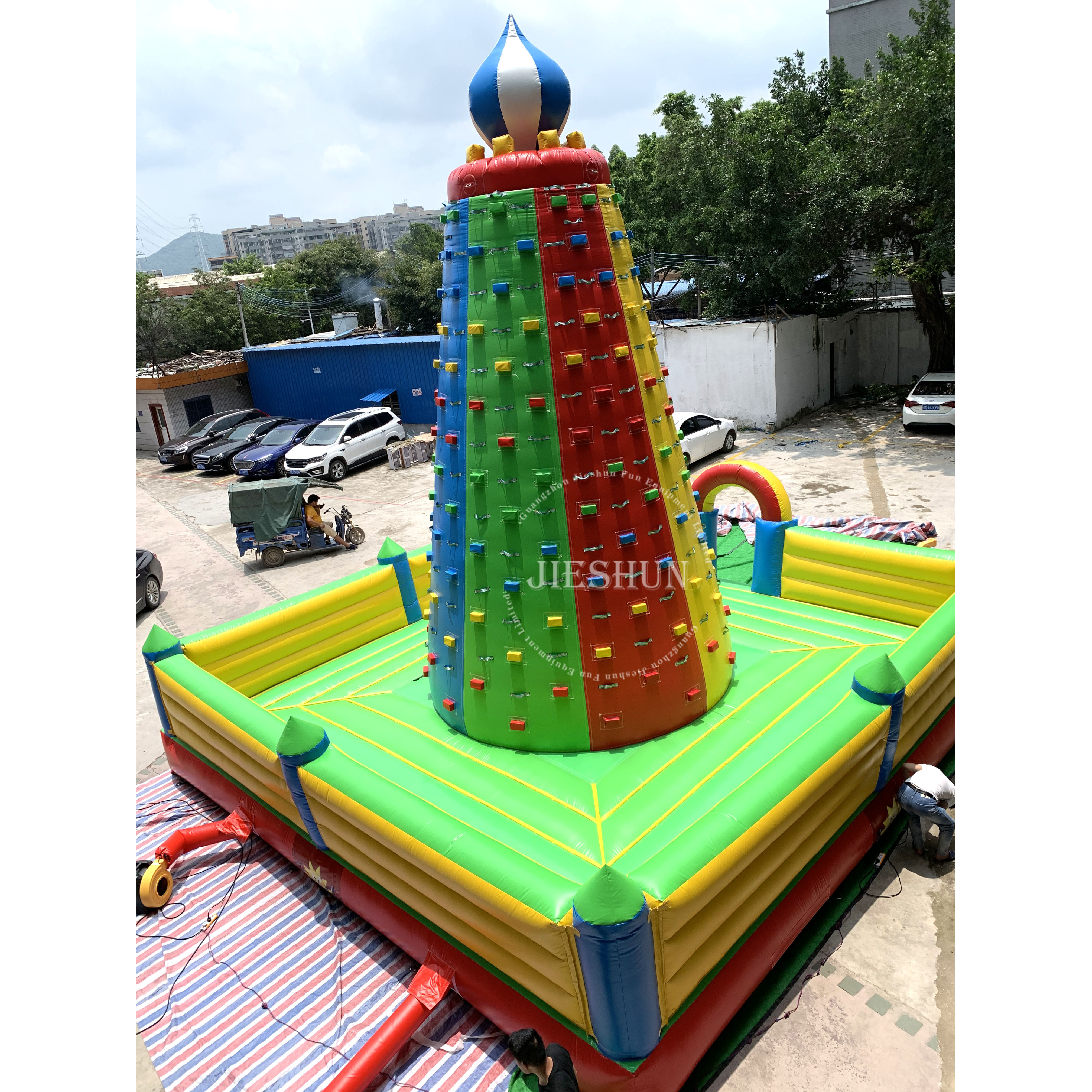 Crazy climb games Climb inflatable rock climbing wall for family play