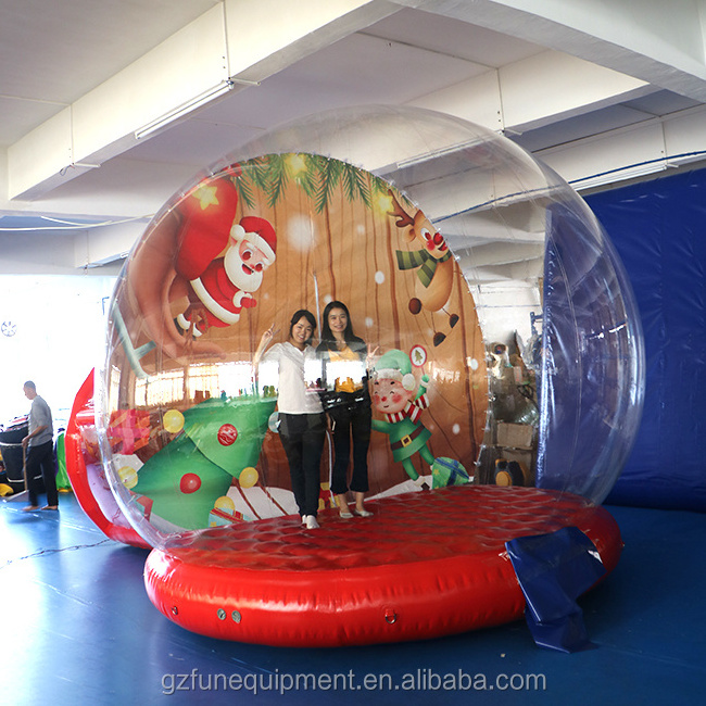 giant customs snowball inflatable snow globe for christmas