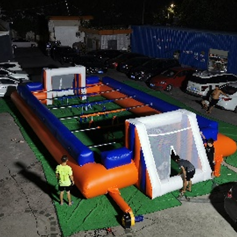 High quality inflatable human football pitch for sport games