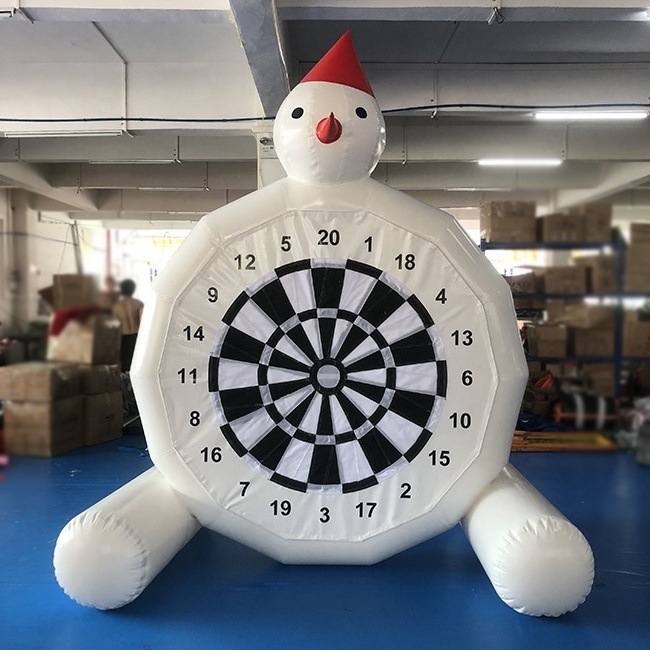 Snowman Air Tighten Double Sided Inflatable Dart Board for Kids Custom Mini White 2 to 4 Years 14 Years & up 5 to 7 Years