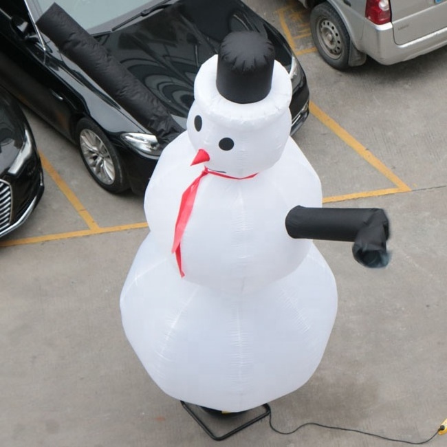 Factory customized Christmas snowman skydancer inflatable fly guys dancing air man for advertising