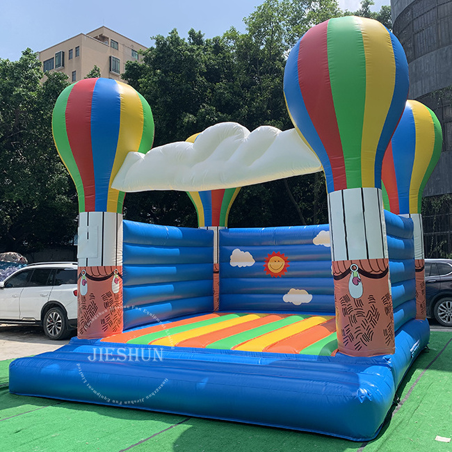 2021Fresh style balloon inflatable bounce house blue bouncy castle moonwalk inflatable jumping castle for kids