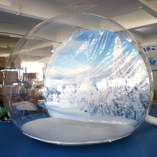 Manufacturers Christmas Giant Transparent Human Size Hotel Inflatable Snow Globe Tent For Camping