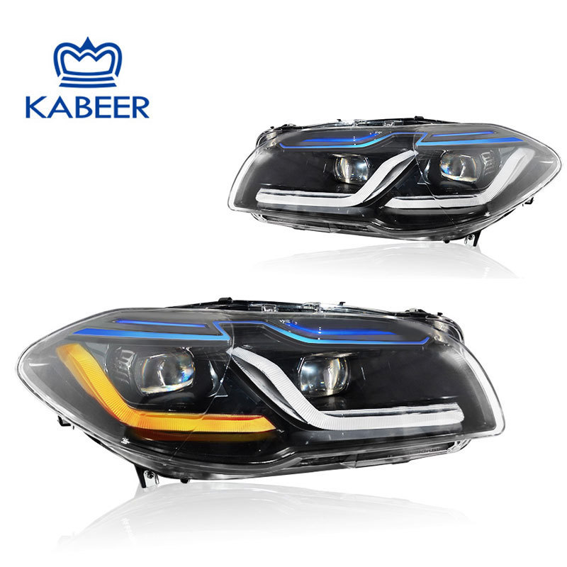 Modified F10 LED Headlight for BMW 5 series 2009-2016 F10 F18 xenon update to F10 headlight Kabeer factory US warehouse