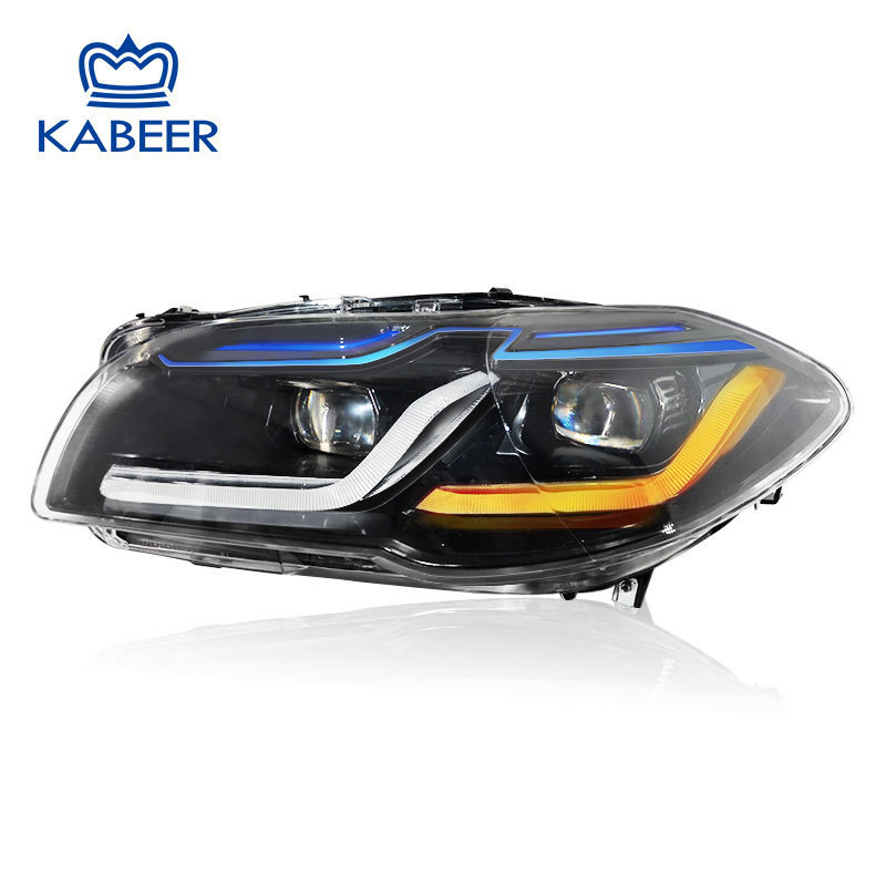 Modified F10 LED Headlight for BMW 5 series 2009-2016 F10 F18 xenon update to F10 headlight Kabeer factory US warehouse