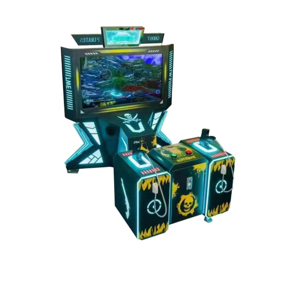 Ghost Pirates High Quality 55 LCD Indoor Simulator Shooting Coin Operated Video Arcade Games Amusement Machine with Diverse Maps