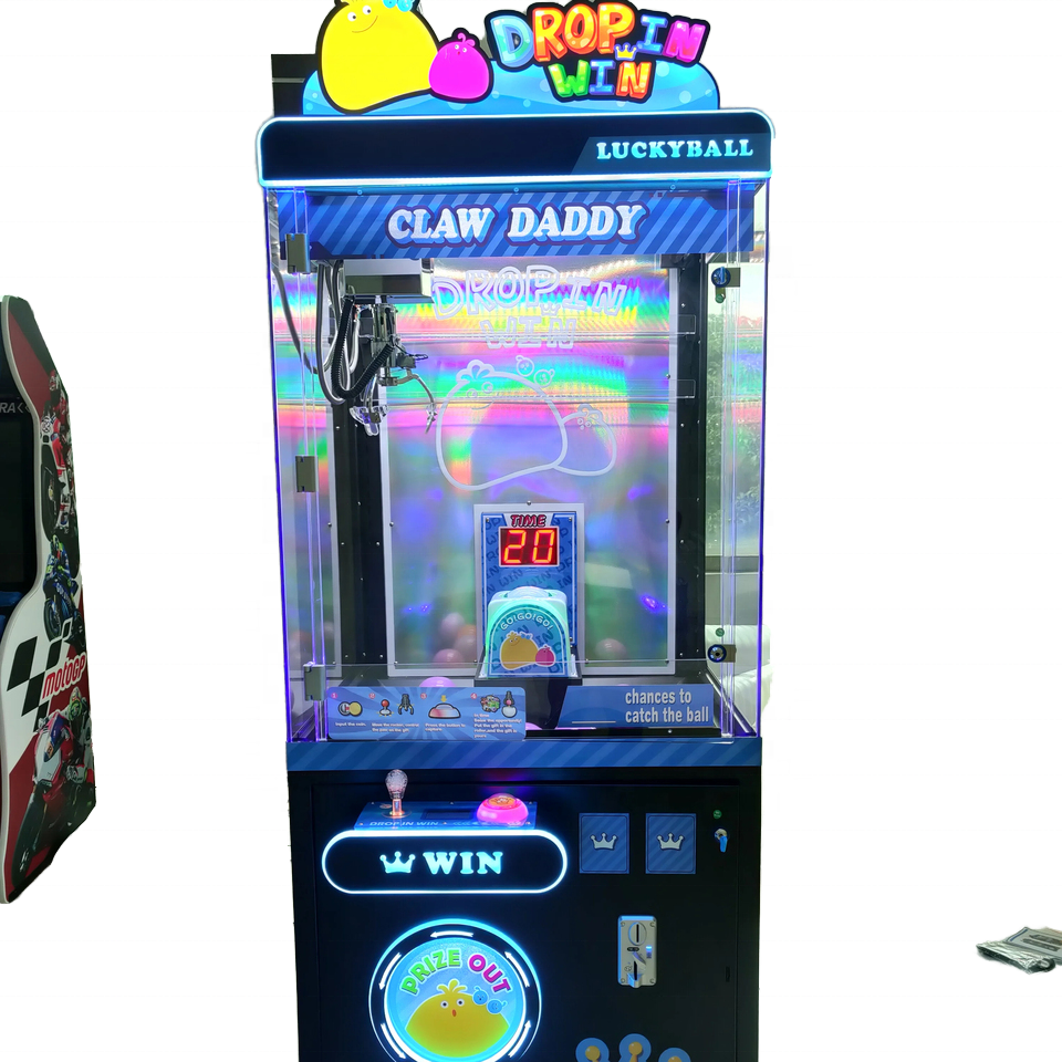 Coin Operated Claw Crane Doll Machine Amusement Park Prize Gift Equipment Drop Win Games for Kids and Adults