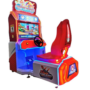 Mario Mini Arcade Coin-Operated Video Game Console Motor Racing Simulator for Kids for Indoor Entertainment