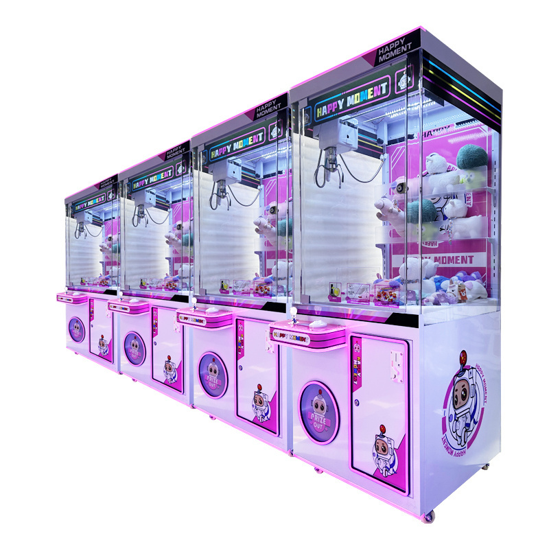 Wholesale Custom Operated Toy Vending Arcade Claw Crane Coin Machine Cheap Bill Operation Doll Claw Machine With Bill Acceptor