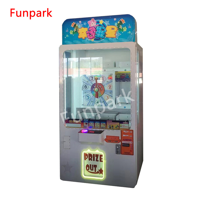 Indoor Game Center coin operated gift wheel raffle machine Lucky Star Gift game console