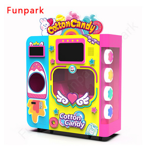 Professional Sweet Cotton Candy Sugar Robot Semi Automatic Machine Sugar Cotton Candy Commercial Dispenser Vending Machines