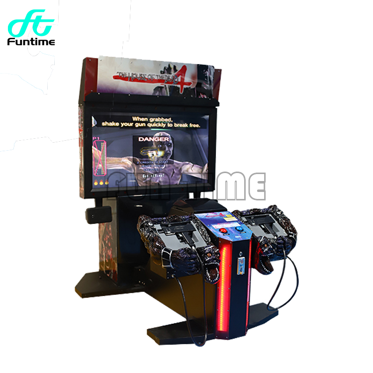 55 inch The House of Dead 4 Adult Game Center Gun Shooting Game Machine Coin Operated Video Simulator Arcade Gun Shooting