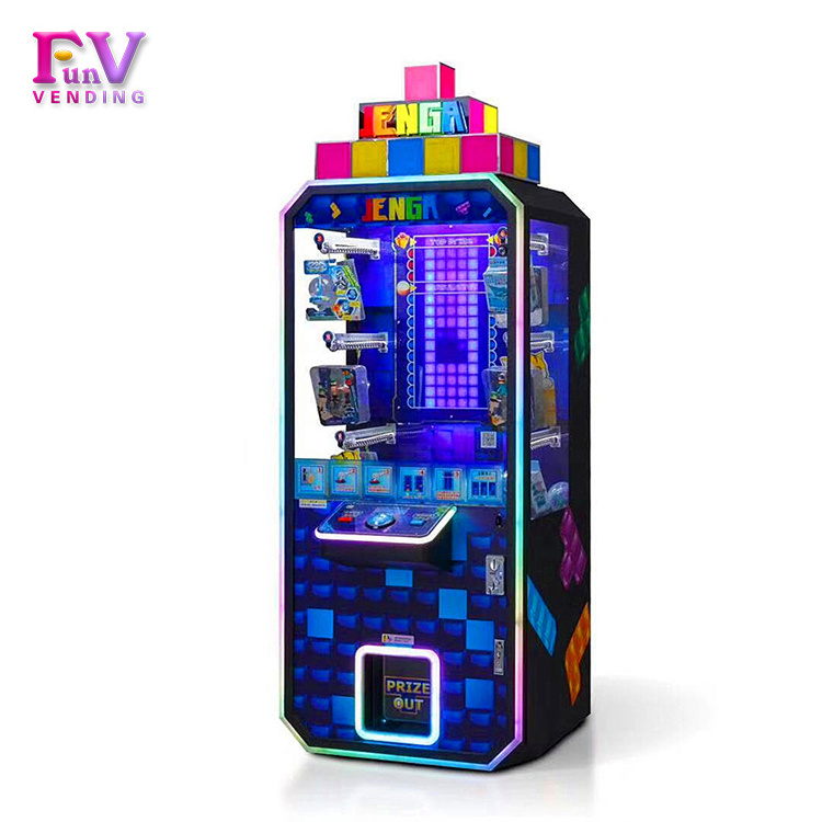 Factory Wholesale Game hall stacker prize vending machine arcade game machine for family entertainment