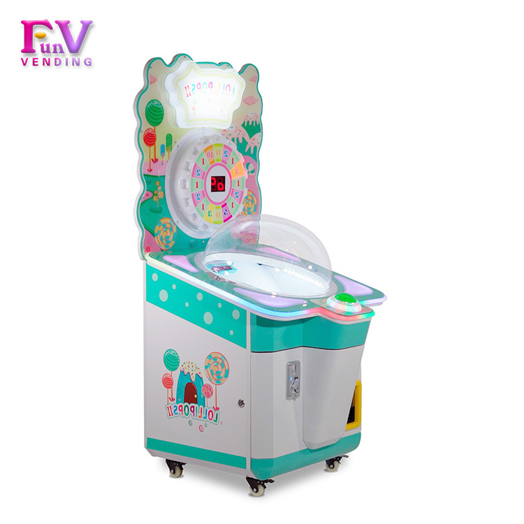 Coin Operate Candy Vending Skill Sweet Claw Street Crane Prize Gift Games Lollipop Vending Machine II for kids