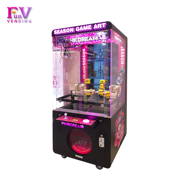 Best Design Doll Arcade Simulator Toy Claw Catch game art claw machine 1 player Crane Grabber Game Machine for Sale