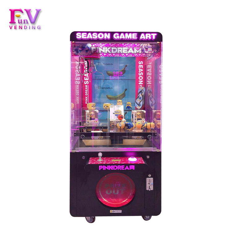 Best Design Doll Arcade Simulator Toy Claw Catch game art claw machine 1 player Crane Grabber Game Machine for Sale