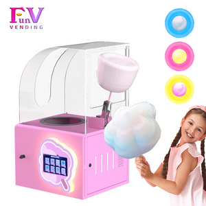 Small Industrial portable Robot cotton candy vending machine