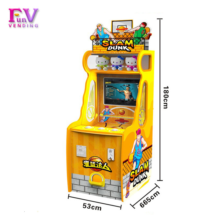 Quickly Earn Money Slam dunk basketball jump The Machine Ball Arcade Ticket Lottery Redemption Game Machine For Sale