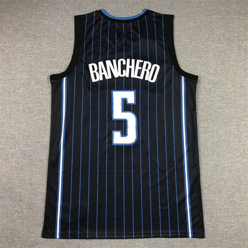 Wholesale Mesh Retro Nbaing Tracy McGrady Hardaway 1 Paolo Banchero 5 Shaquille O'Neal 32 Stripe Custom Men Basketball Jerseys