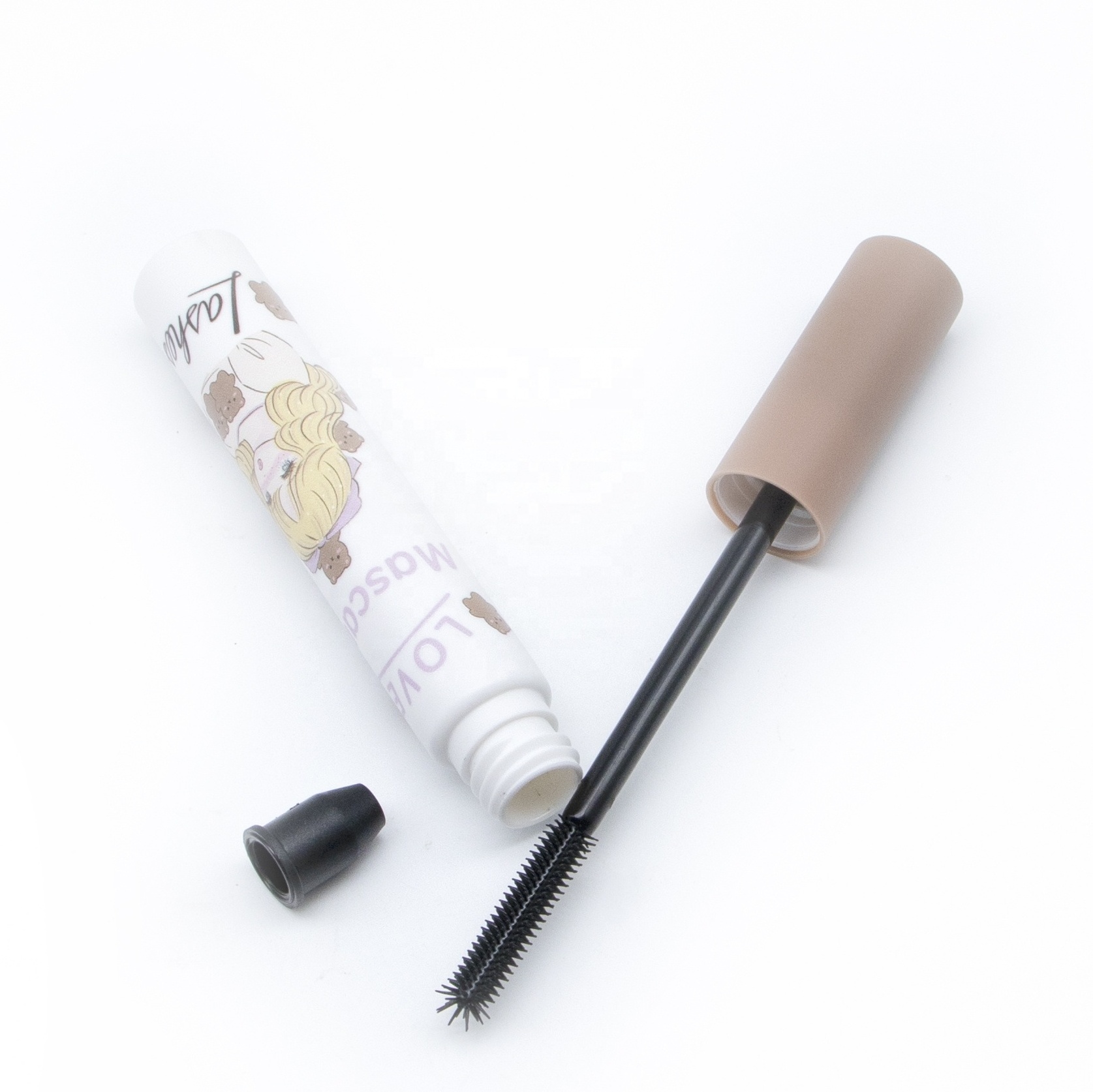 mascara tubes and brushes round shape mascara tube packaging plastic popular