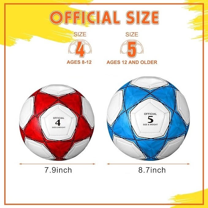 Factory Price Custom PVC Official Size 3 Size 4 Size 5 Soccer Football Ball Customized Logo Soccer Training Equipment