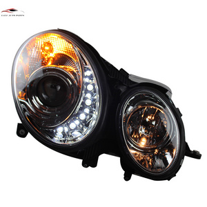 Car Parts Headlight for   03-09 W211 E-Class Black HID/Xenon Model E240 E200 E280 High brightness lens headlamp assembly