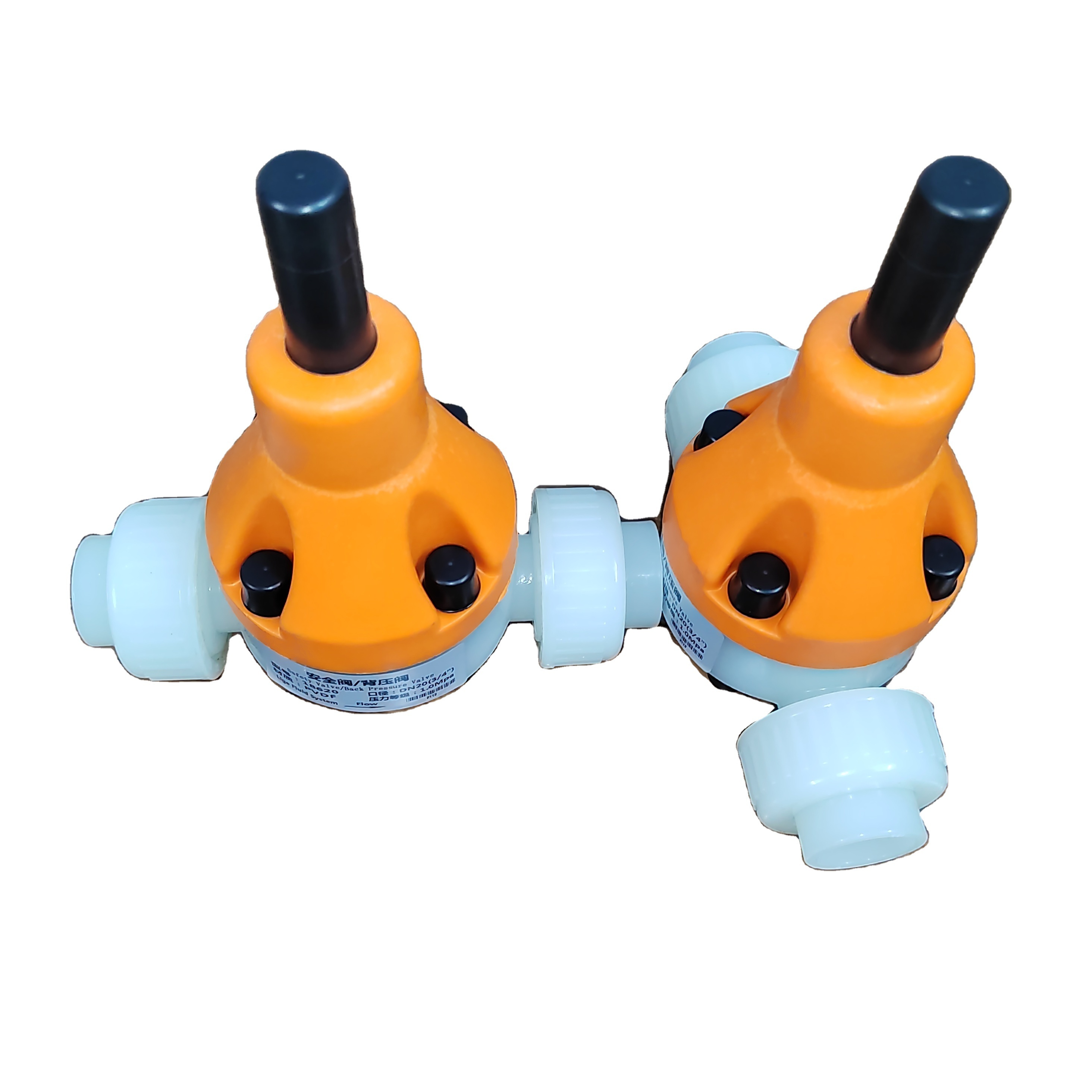 PVDF safety valve PVDF back pressure valve, high temperature resistant acid and alkali resistant valve