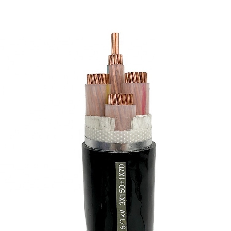 PVC Outer Sheath Electrical Power Cable Steel Strip Armored Copper conductor XLPE Insulation electric wires cables