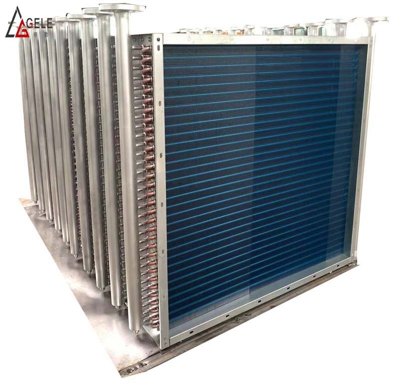 Copper-aluminum Plate Fin Fan Radiator Water to Air Heat Exchanger for Industrial Air Conditioning