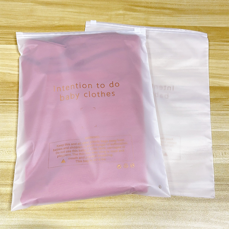 Biodegradable Custom Transparent Cosmetic EVA Zipper Frosted Zipper Bag Gift Zipper Lock Bag