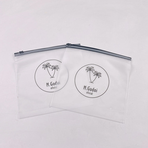 wholesale Custom printing Eva Poly Zipper Lock Frosted Plastic Packaging zipper Bag For Clothes