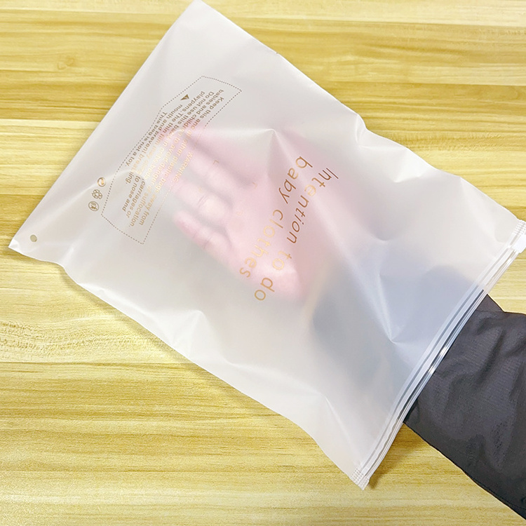 Biodegradable Custom Transparent Cosmetic EVA Zipper Frosted Zipper Bag Gift Zipper Lock Bag