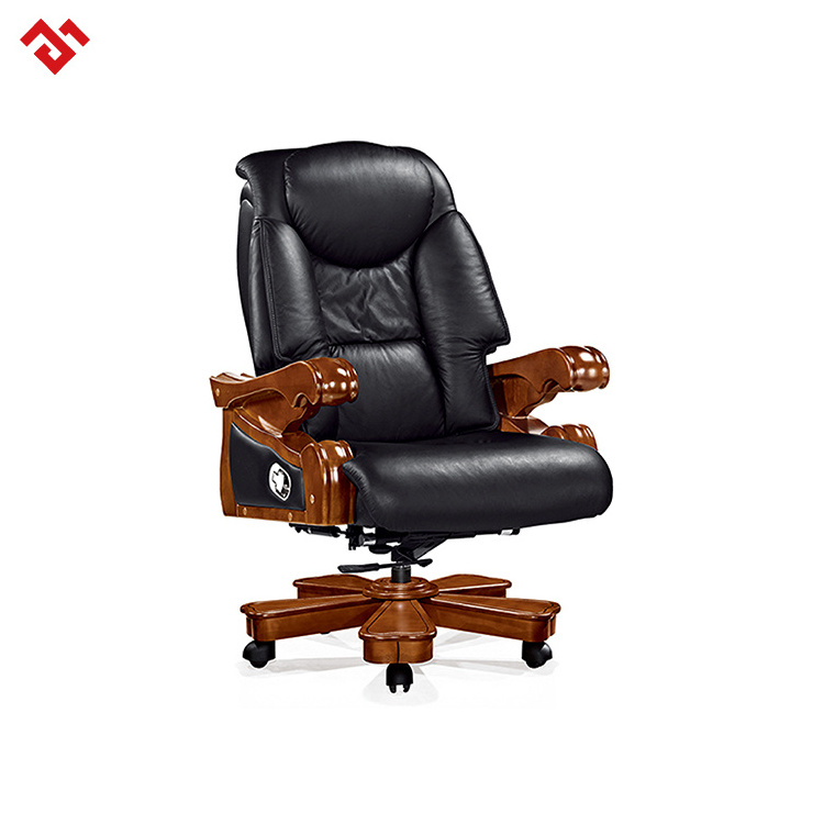 Genuine Leather King Ergonometric Office Chair Throne Chair President Chair