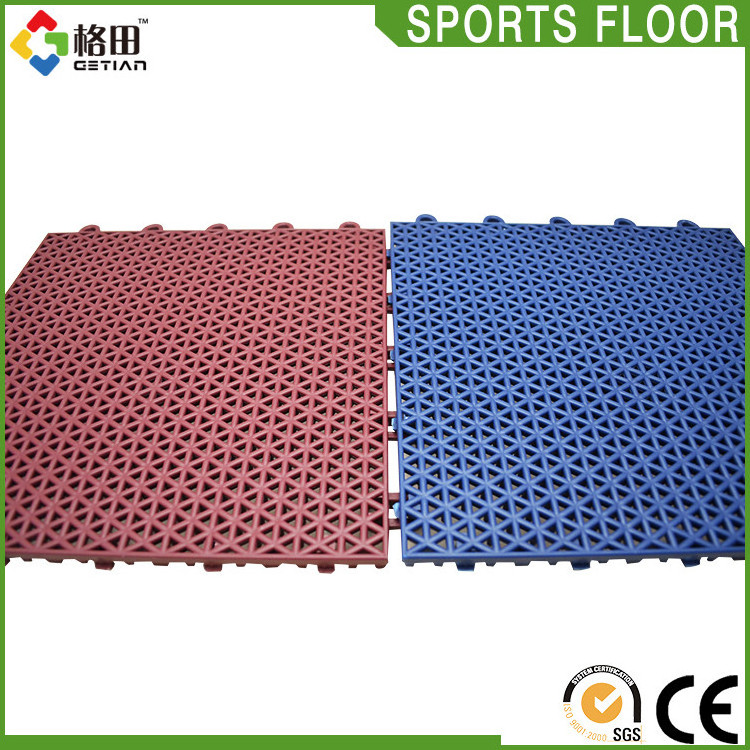 Guangzhou factory supply pp interlocking mini tennis court