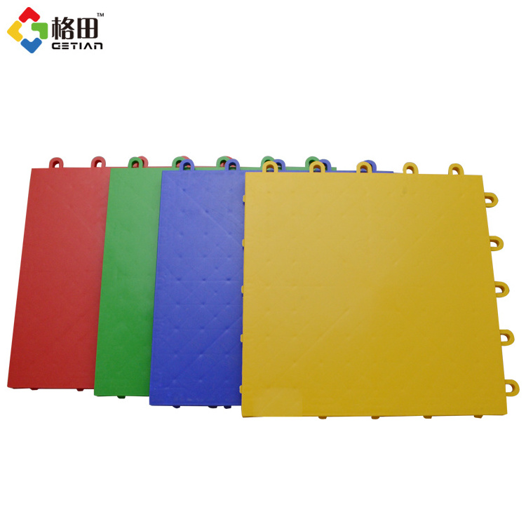 Low cost of build futsal court,interlocking pp plastic indoor sport court futsal flooring