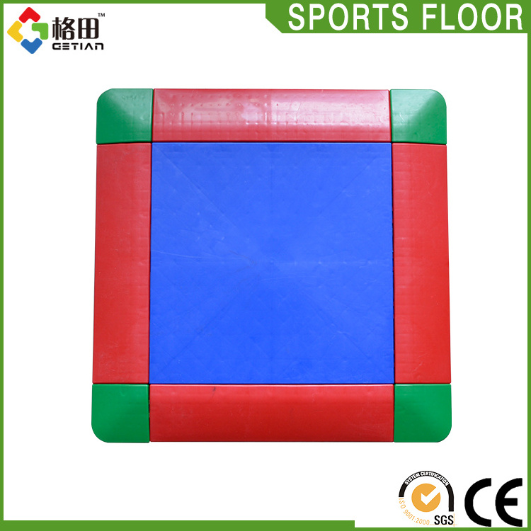 Flexible price pp interlocking portable netball court sports flooring,tennis floor mats,portable paddle tennis court for sale