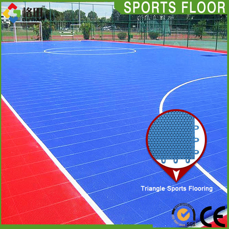 CE Standard pp interlocking portable outdoor futsal court flooring cost