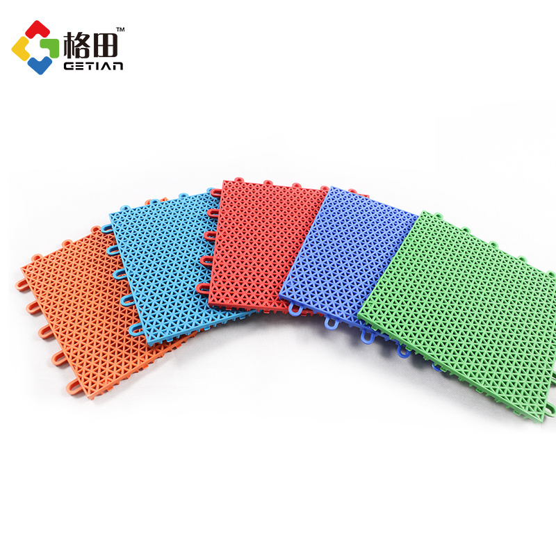 Flexible price pp interlocking plastic tennis court surface,durable tennis court floor,tennis court flooring material surface