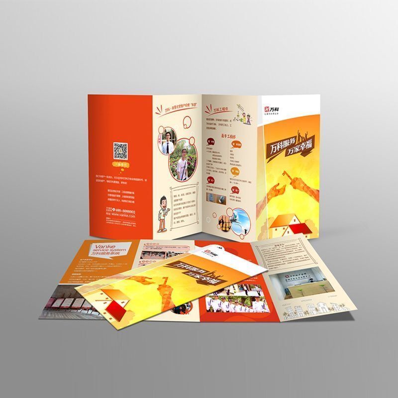 Wholesale Customized Color Printing Cheap Business Folded Paper Brochure Flyer