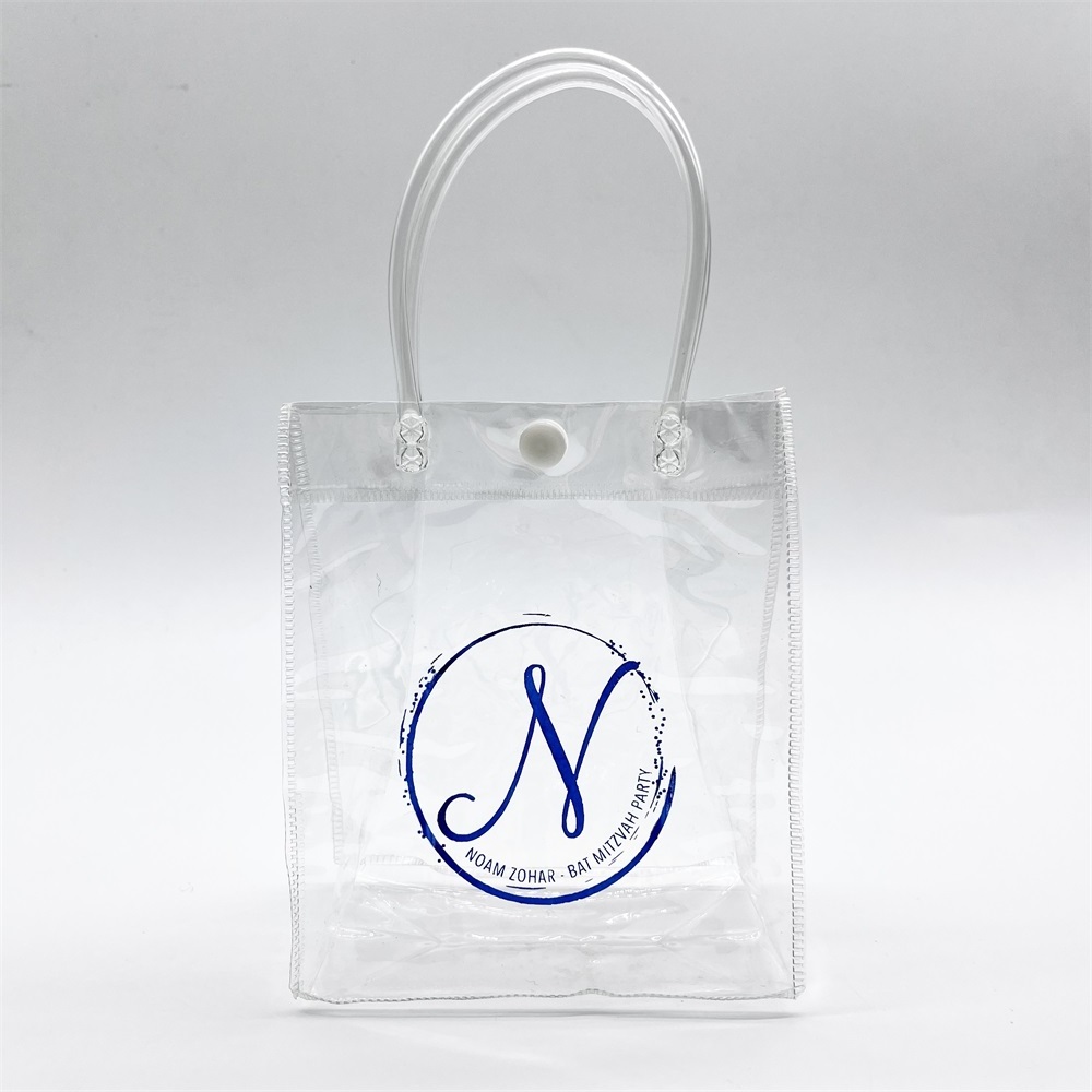 10 Moq Wholesale Clear Pvc Packaging Travel Shopping Cosmetic Bag Customized Logo Transparent Large Pvc Transparent Tote Gifts B