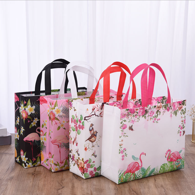 Cheap Custom PP Shopping Non Woven Bags Tote Bag Woven with Custom Design