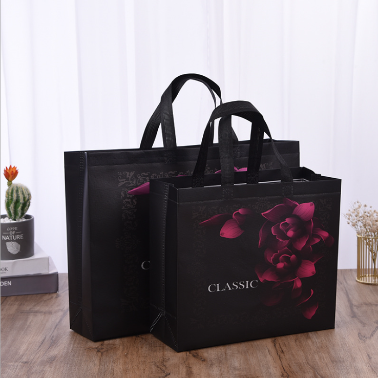 Cheap Custom PP Shopping Non Woven Bags Tote Bag Woven with Custom Design