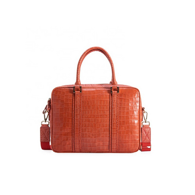 Trendy Color Large Capacity Real Skin Leather Handbag Genuine Crocodile Leather Briefcase Bag