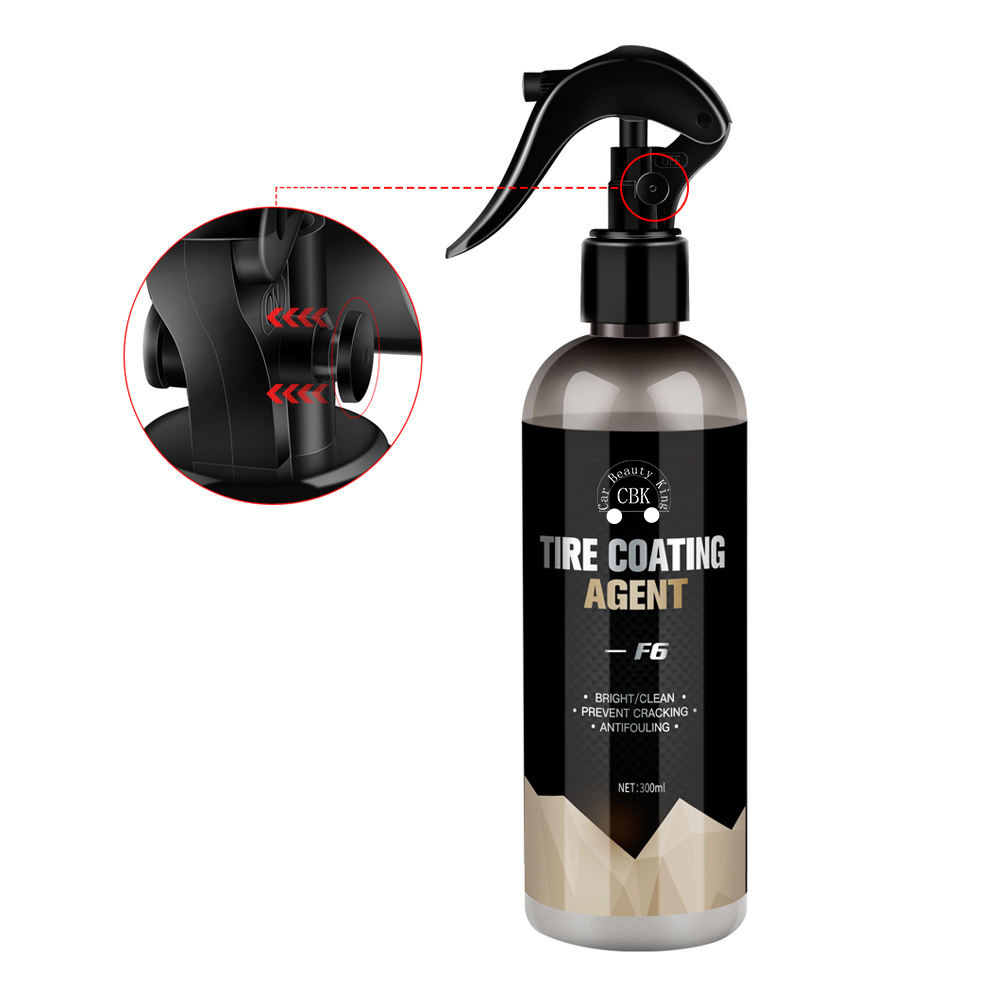 Factory wholesale Tire Brightener Water Repellent Protection Brightening Tire Polish Liquid Spray Wax Tire Shine