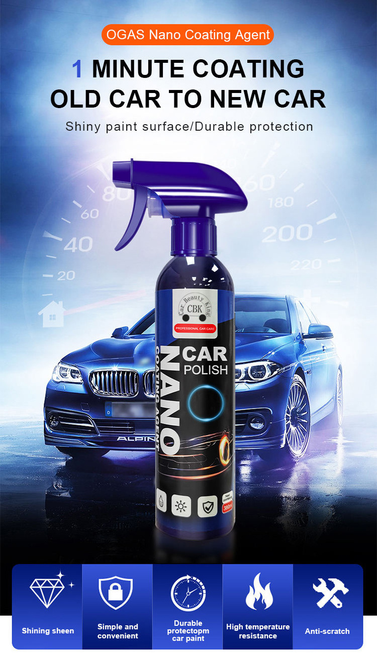 nano ceramic coating spray Auto Liquid Ceramic Coatcar ceramic coating Polish car Care product h9 380ML