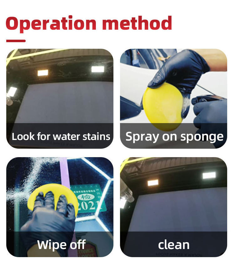 Car Water Marks Remover Water Stain Cleaner Windshield Cleaner Gear Acid Rain Remover