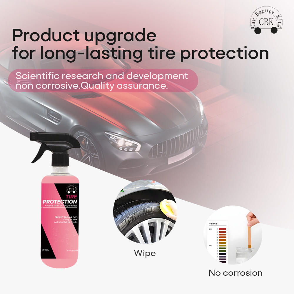 500ml Wholesale OEM/ODM Long-Lasting gloss spray coating car tire shine polishing spray wax agent tire and wheel care