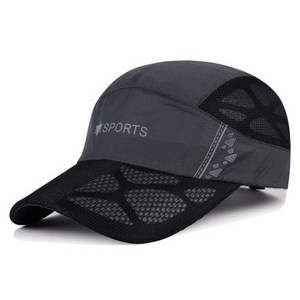 Ready to ship item outdoor sports camp cap quick drying waterproof trucker mesh cap 5 panel sun hat reprieve running caps