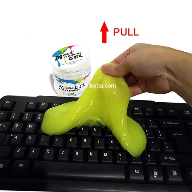 Multi-purpose magic car dust cleaning sticky gel gum computer keyboard cleaner gel