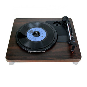 Antique gramophone turntable 3speeds record player disc vinyl audio with RCA R/L 3.5mm output